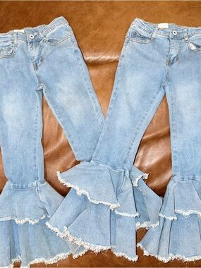 Shea Baby girls flare jeans EUC size 6 (2 available)